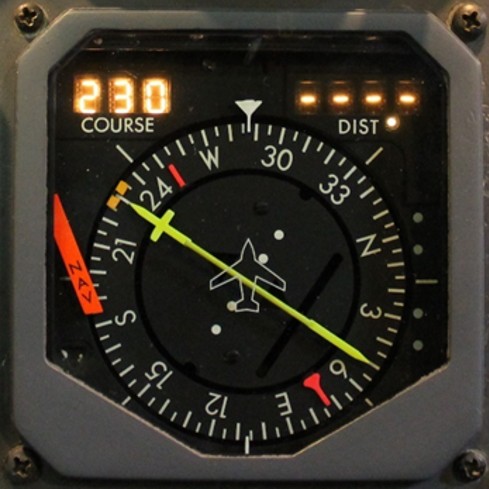 Figure 2. Indicateur de situation horizontale de l’aéronef à l’étude (Source : BST) Figure 2. Indicateur de situation horizontale de l’aéronef à l’étude (Source : BST)