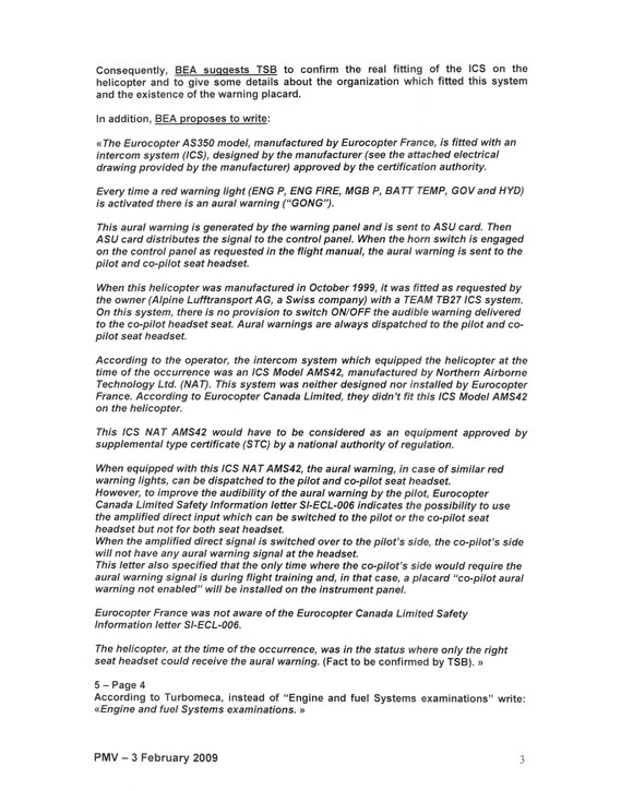Photo of Comments from the Bureau d'Enquêtes et d'Analyses pour la Sécurité de l'Aviation Civile