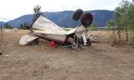 Figure 4. Wreckage at accident site (Source: TSB)