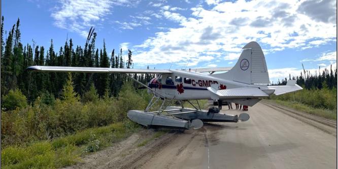Figure 4. The occurrence aircraft after the forced landing (Source: Simpson Air [1981] Limited)