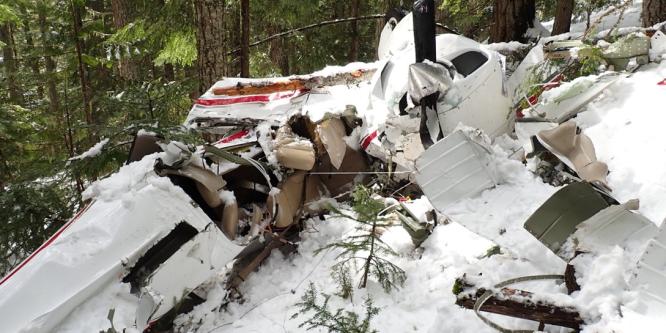 Figure 4. Aircraft wreckage (Source: TSB)